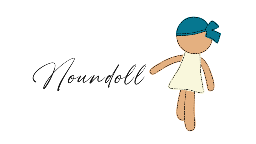 poupée Noundoll fait main illustration logo poupée éducative émotions enfant
